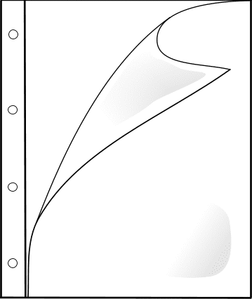 PBF/A4 pocket open top and left hand side.