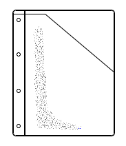 Pockets with binding margin in pvc.