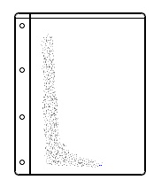 Pockets with binding margin in pvc or polypropylene.